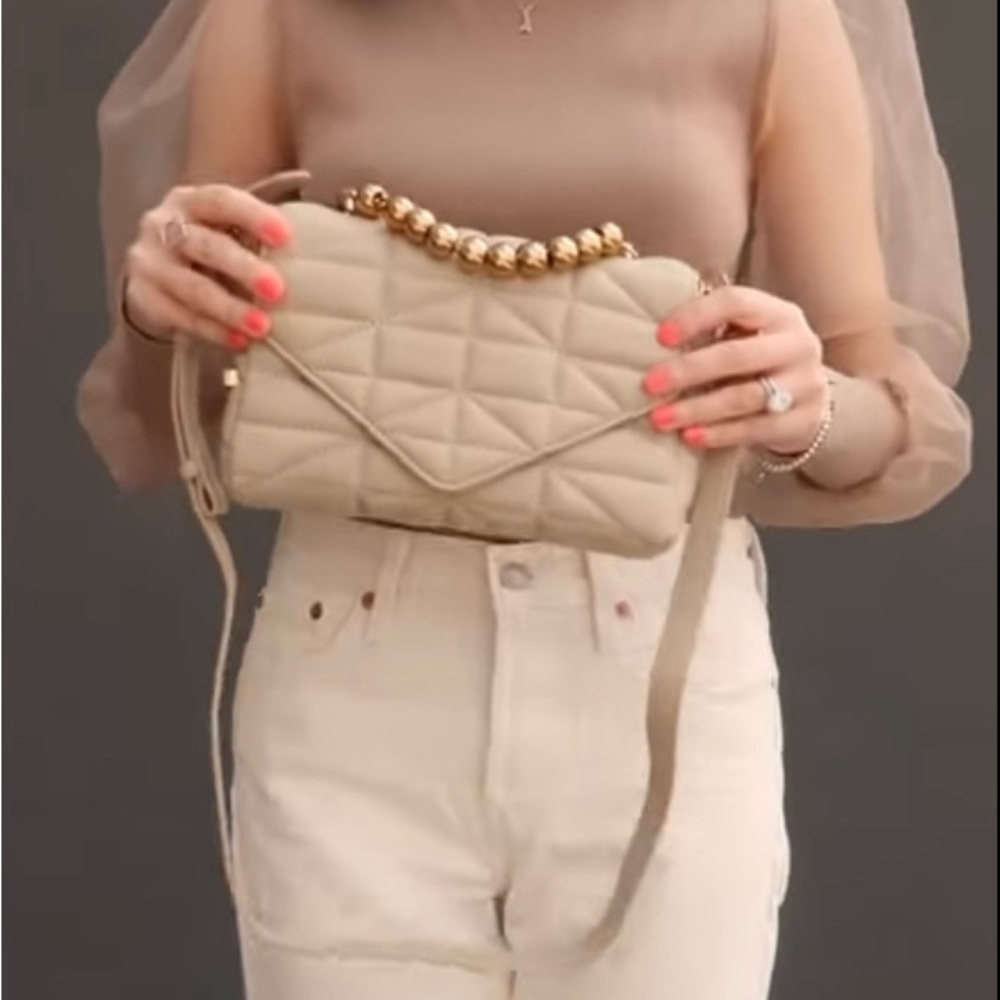Zara beige quilted crossbody bag - Picture 15 of 16